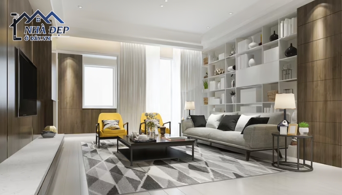 Phong cách thiết kế nội thất chung cư Hà Nội hiện đại tạo cảm giác không gian được mở rộng