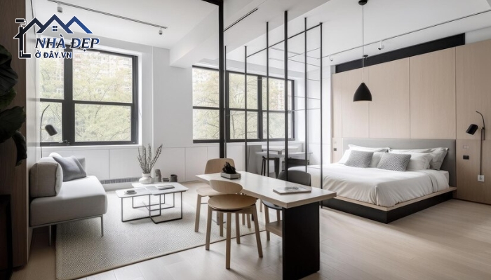 Phong cách tối giản trong thiết kế nội thất chung cư Hà Nội giúp tối ưu hoá không gian sống