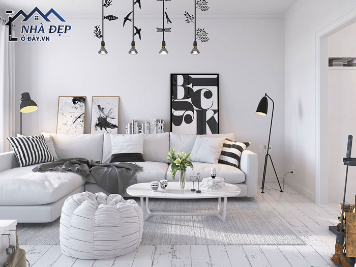 Đường nét thiết kế nội thất theo phong cách Scandinavian đơn giản
