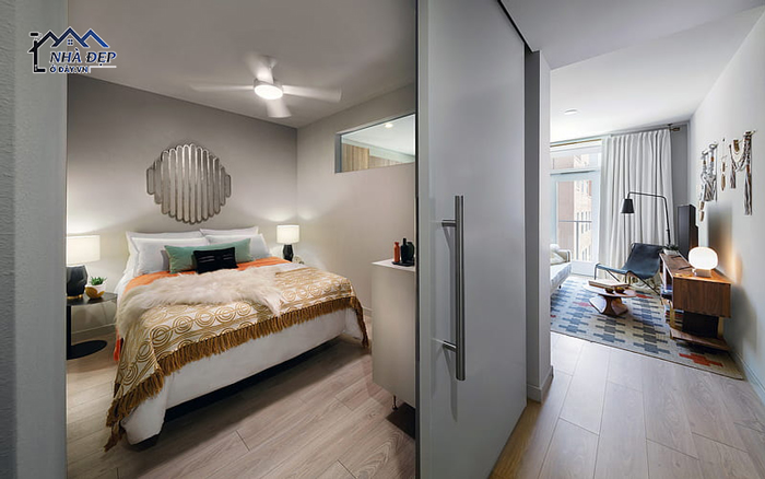 Thiết kế nội thất căn hộ 2 phòng ngủ theo phong cách hiện đại
