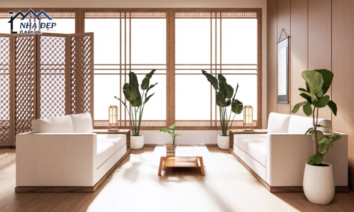Nội thất chung cư phong cách Nhật Bản thường có tone màu dịu nhẹ