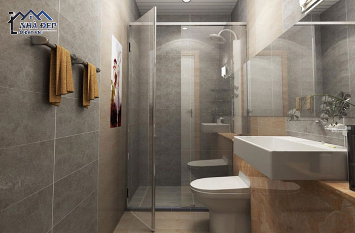 Các thiết kế nội thất chung cư hiện đại 100m2 cho phòng tắm phù hợp