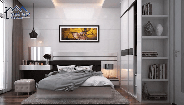 Thiết kế nội thất chung cư 66m2 cao cấp phòng ngủ Master