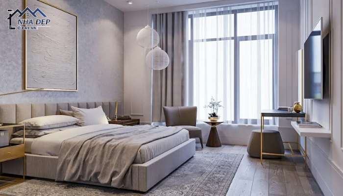 Thiết kế phòng ngủ 15m2 cho đôi vợ chồng đẹp ấm cúng và hiện đại