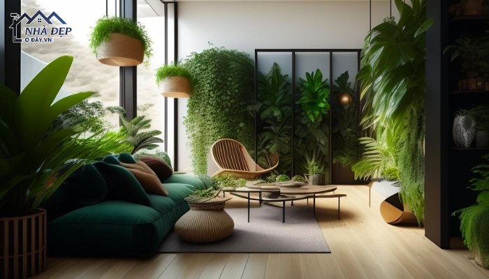 Thiết kế nội thất căn hộ 105m2 phong cách Tropical