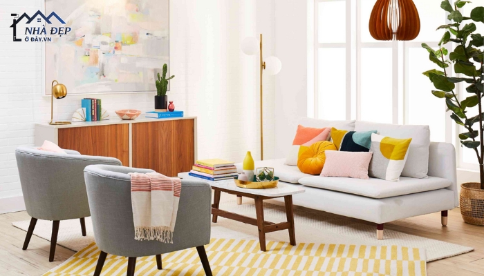 Thiết kế nội thất chung cư 116m2 Contemporary tone màu trung tính tươi trẻ