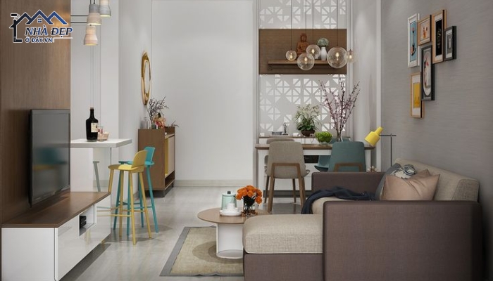 Thiết kế nội thất chung cư hiện đại 40m2 sang trọng và đầy tính nghệ thuật