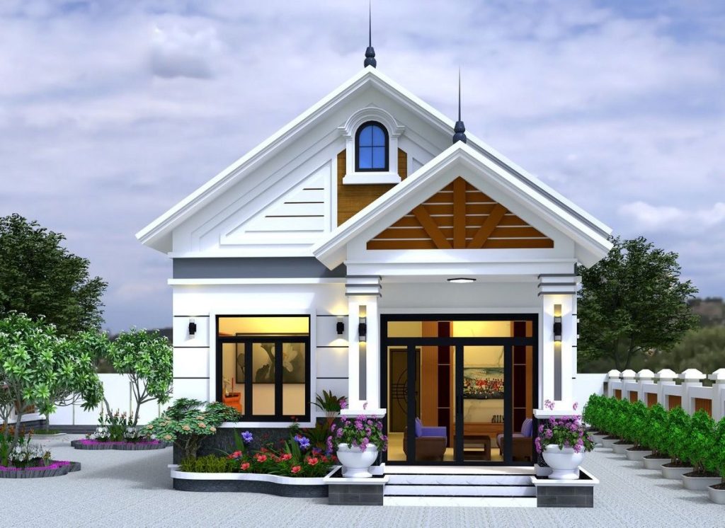 Mẫu nhà vườn cấp 4 phong cách luxury