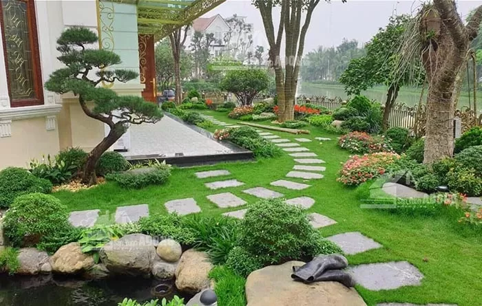 Bài trí cây cảnh cho nhà xây hướng Tây Bắc