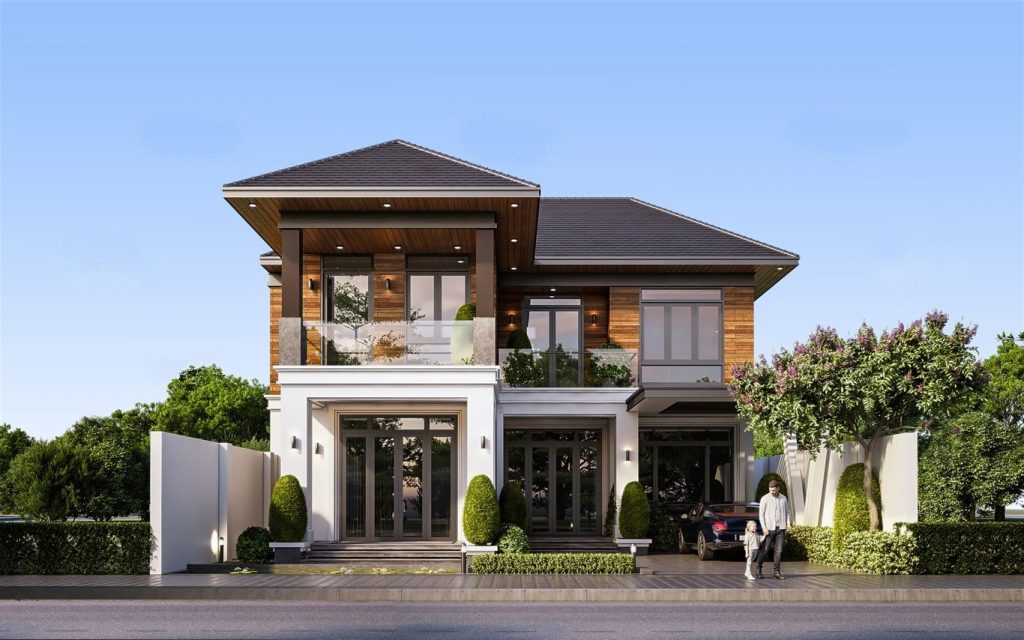 Điểm nhấn kiến trúc công trình của nhà mái Nhật