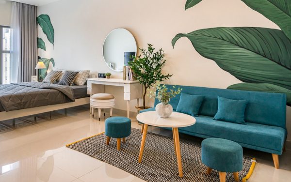 mẫu thiết kế nội thất chung cư 57m2