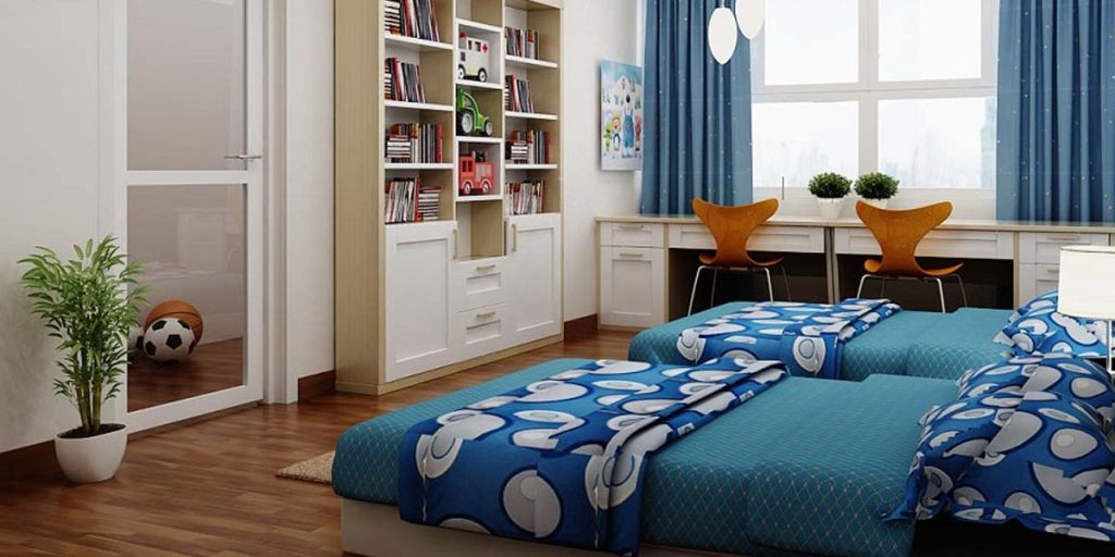 Tạo Không Gian Thoáng Đãng Trong Phòng Ngủ 2 Giường