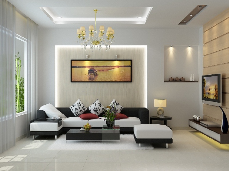 Tạo điểm nhấn cho phòng khách với nội thất