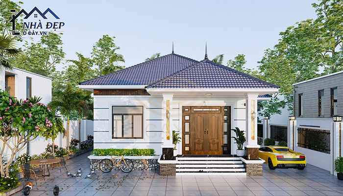 Điểm đặc biệt của mẫu nhà mái Nhật 1 tầng